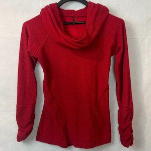 Kuhl Cowl-Neck Hooded Sweater - Women's Small - Red
